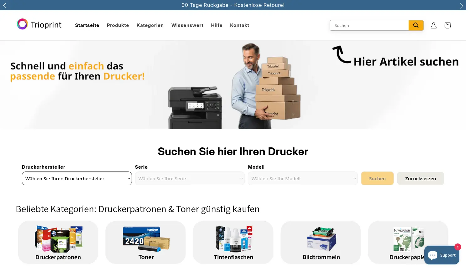 Website der Firma Gröling, von Schilgen GbR