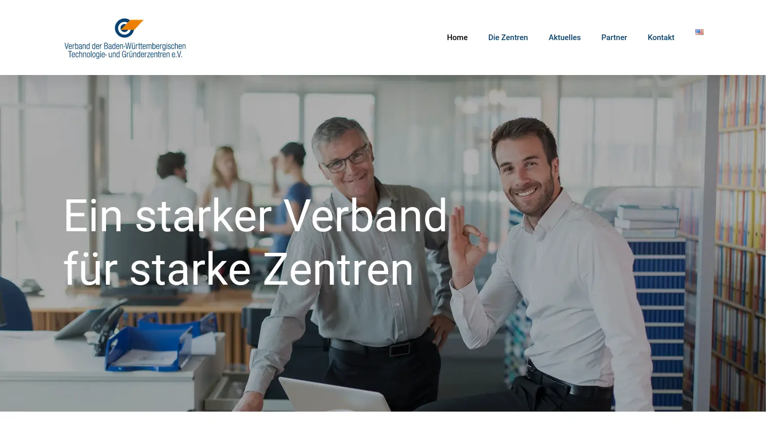 Website der Firma Verband der Baden-Württembergischen Technologie- und Gründerzentren e.V.