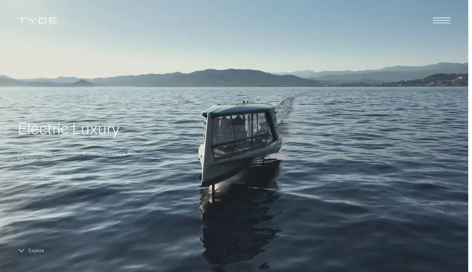 Website der Firma Tyde GmbH