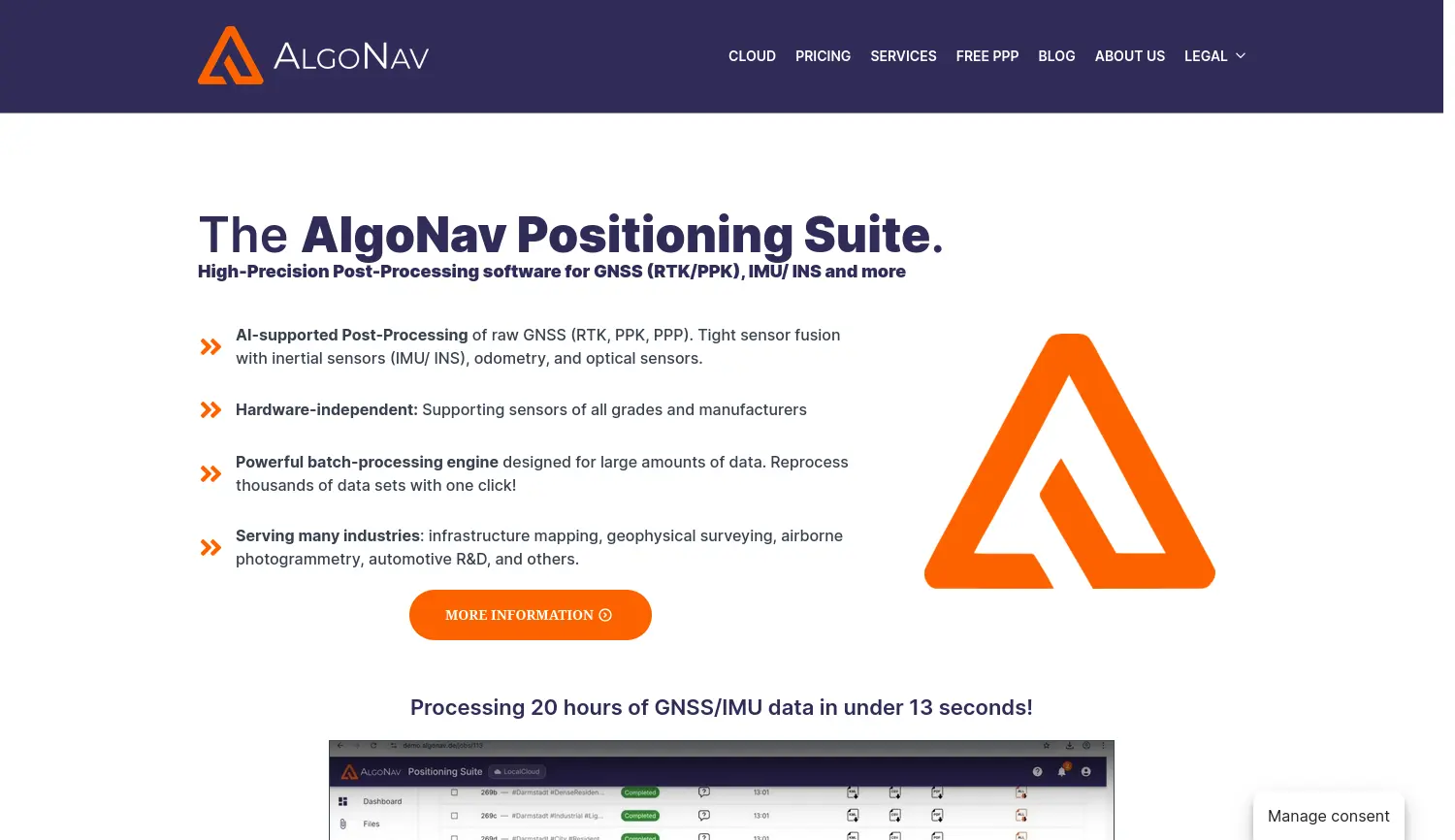 Website der Firma AlgoNav UG (haftungsbeschränkt)