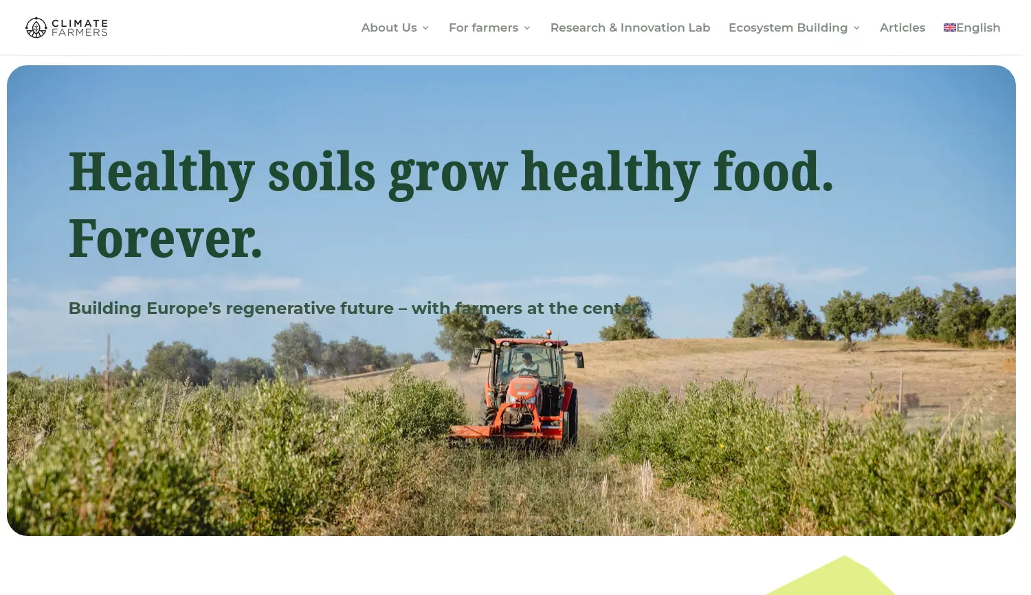 Website der Firma Climate Farmers Academy gUG (haftungsbeschränkt)