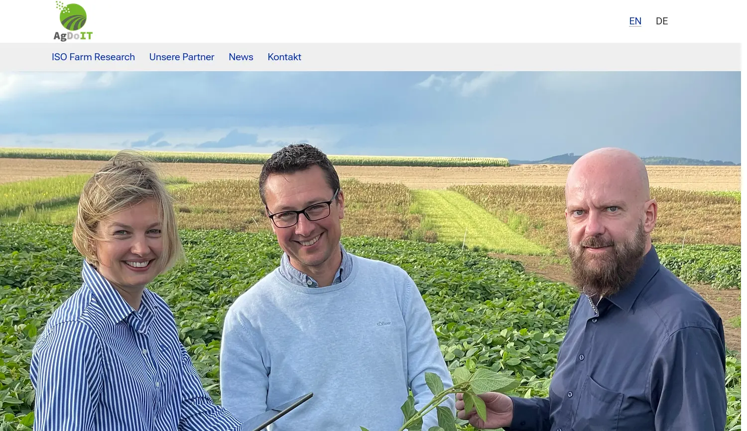 Website der Firma AgDoIT GmbH