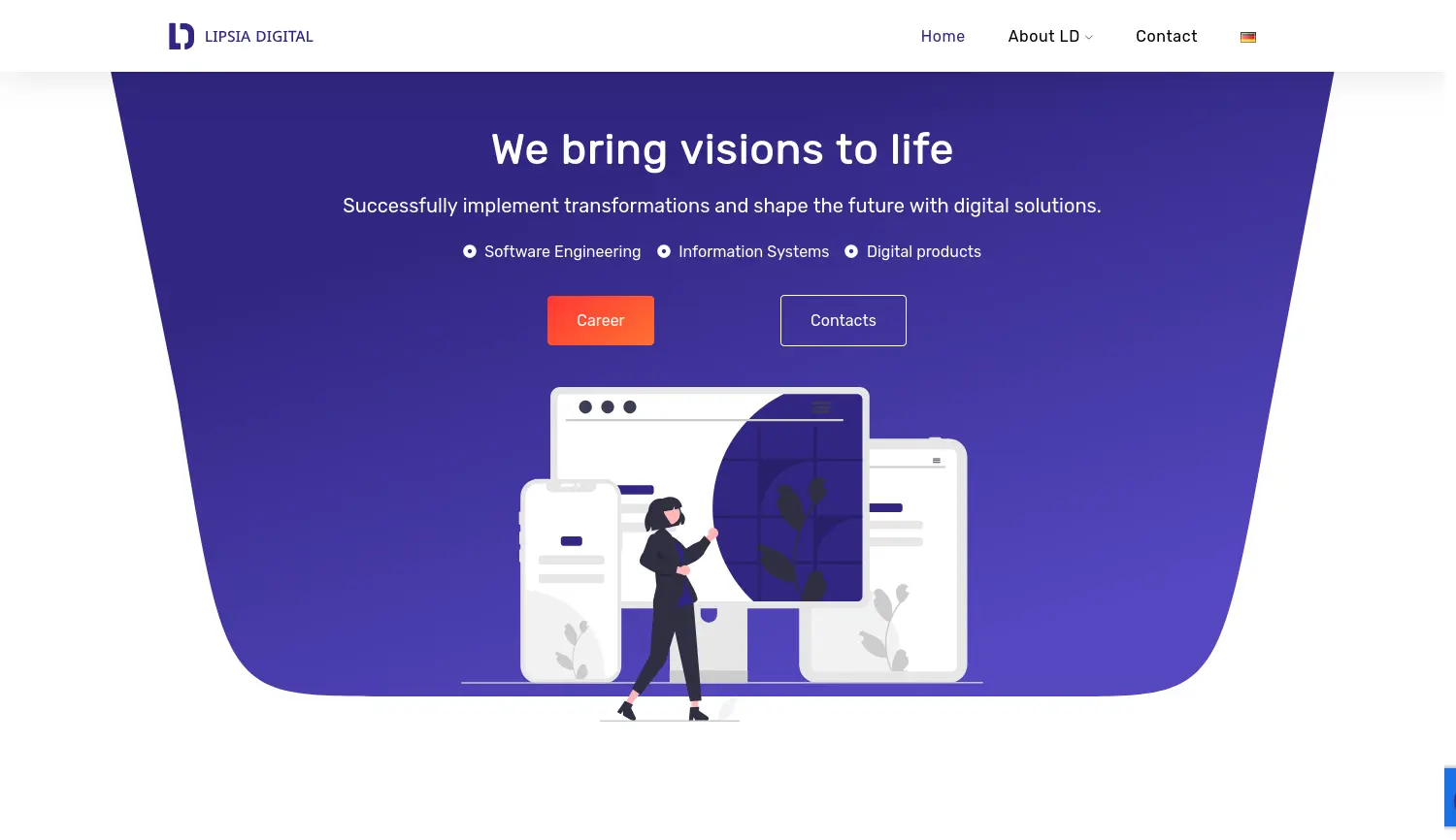 Website der Firma Lipsia Digital GmbH