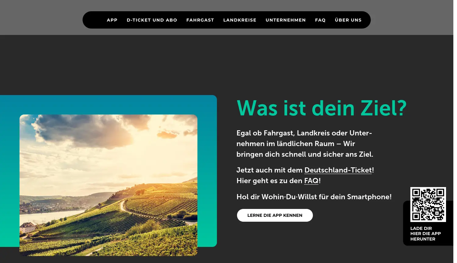 Website der Firma DB Regio AG Sparte Bus