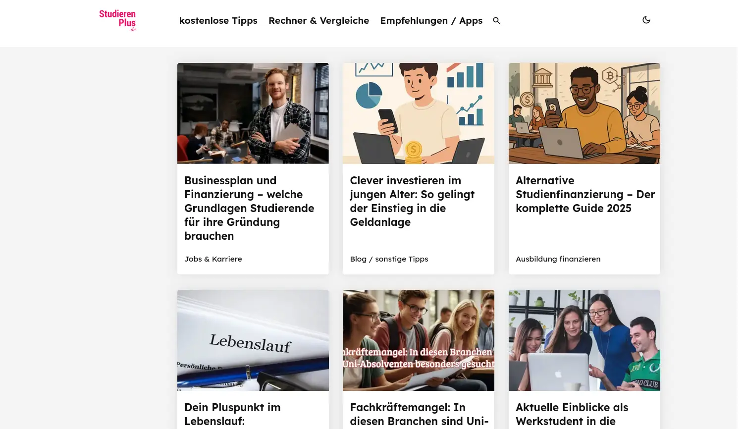 Website der Firma lumato GmbH