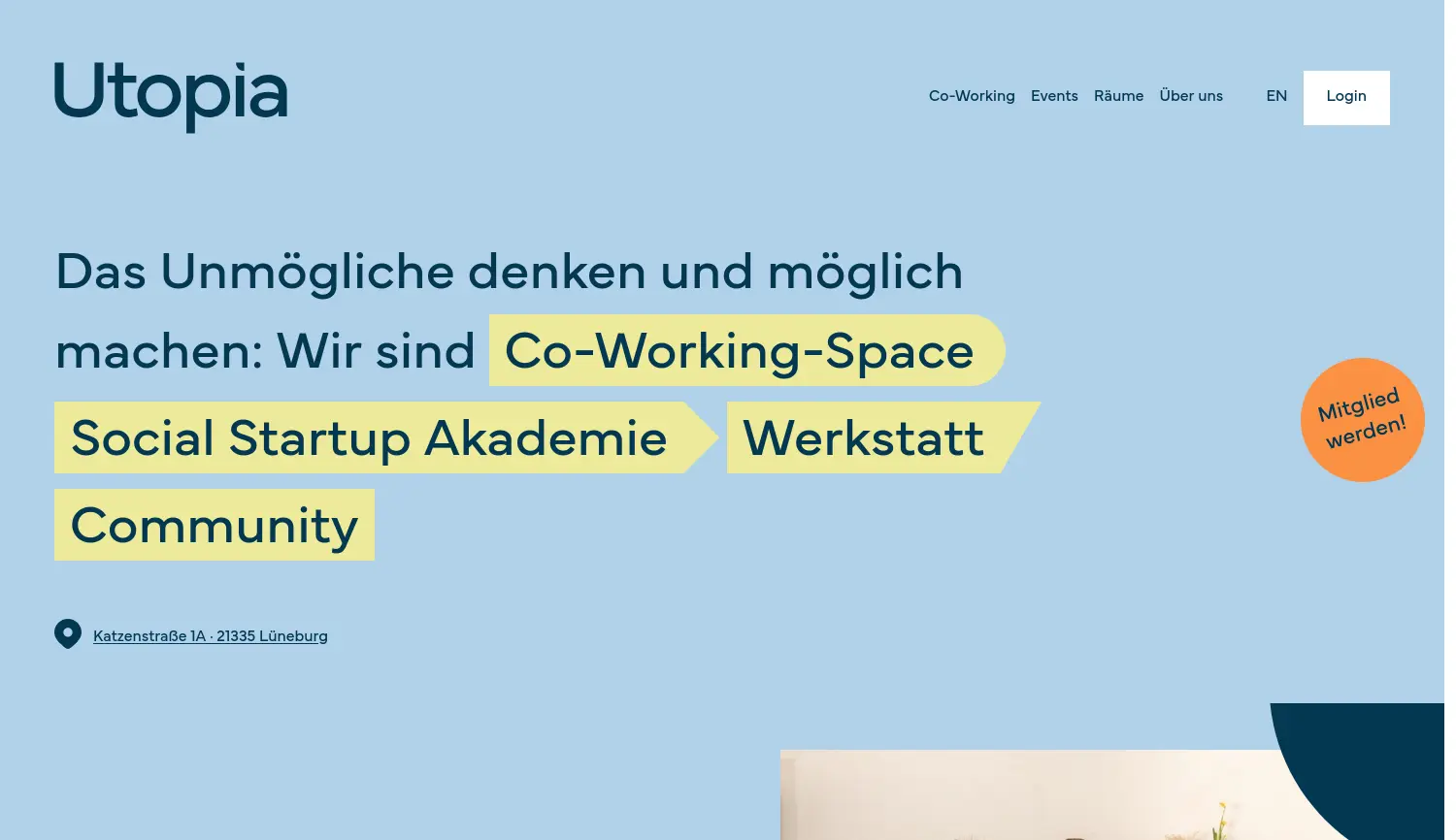 Website der Firma Ubuntu Social Impact Lab GmbH