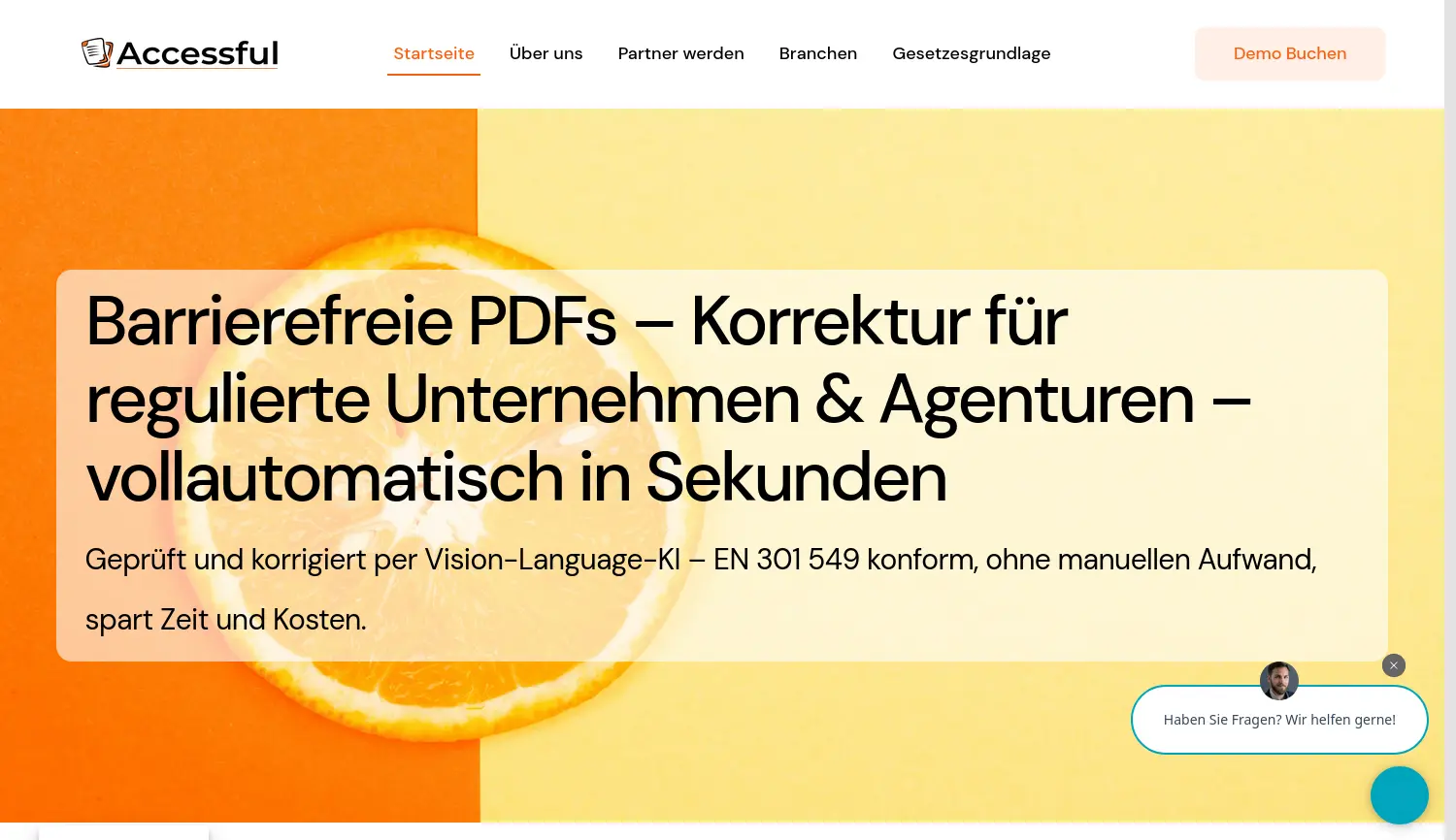 Website der Firma Accessful GmbH