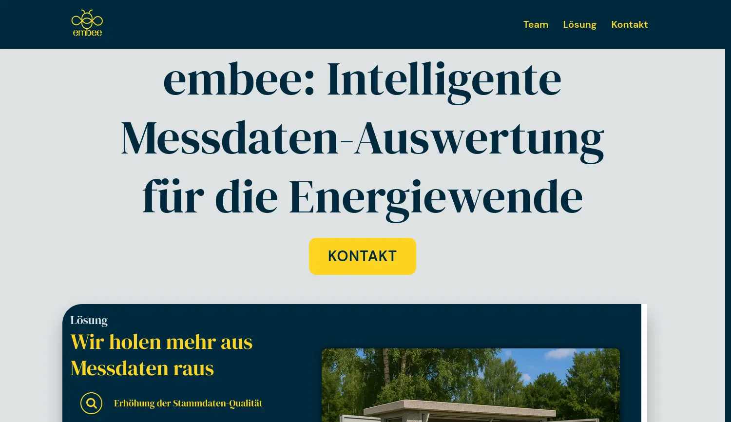 Website der Firma embee