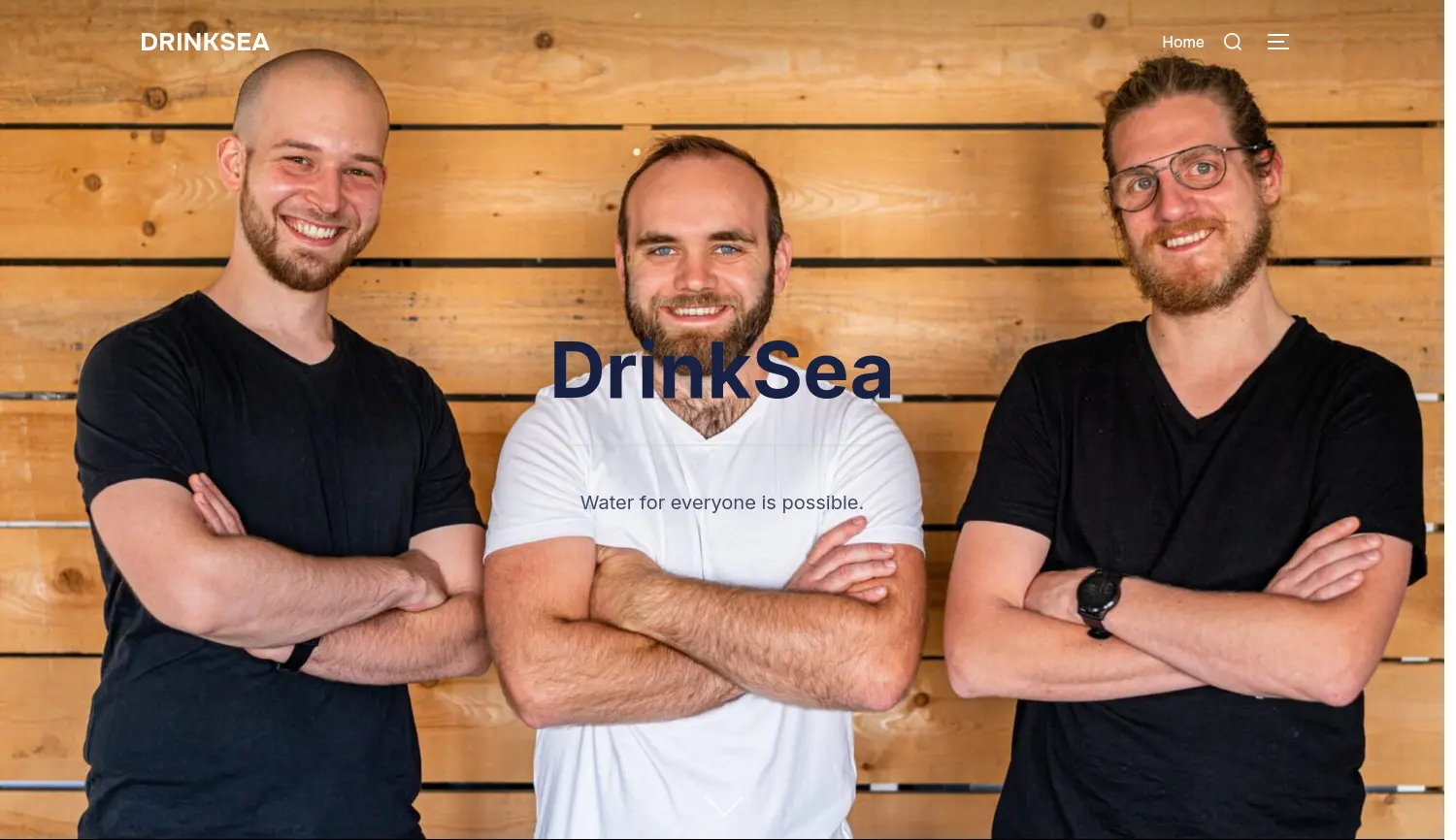 Website der Firma DrinkSea