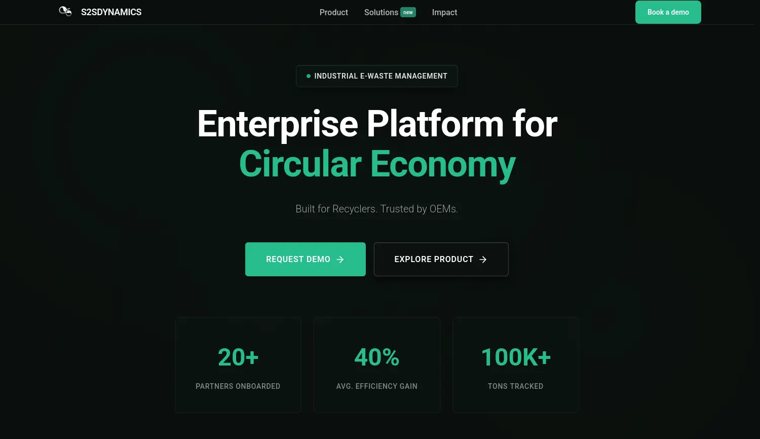 Website der Firma S2S DYNAMICS UG