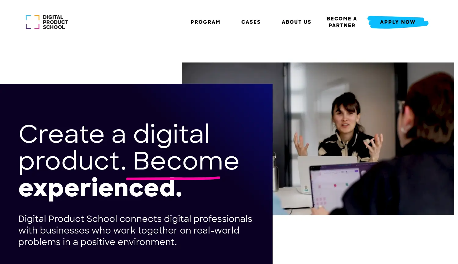 Website der Firma UnternehmerTUM GmbH