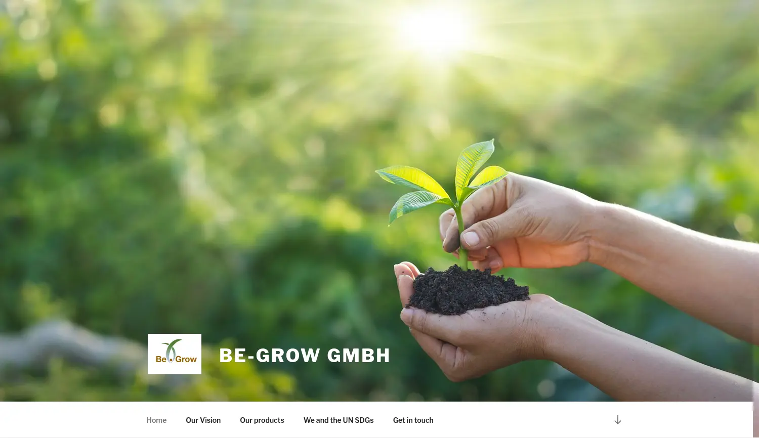 Website der Firma Be-Grow GmbH