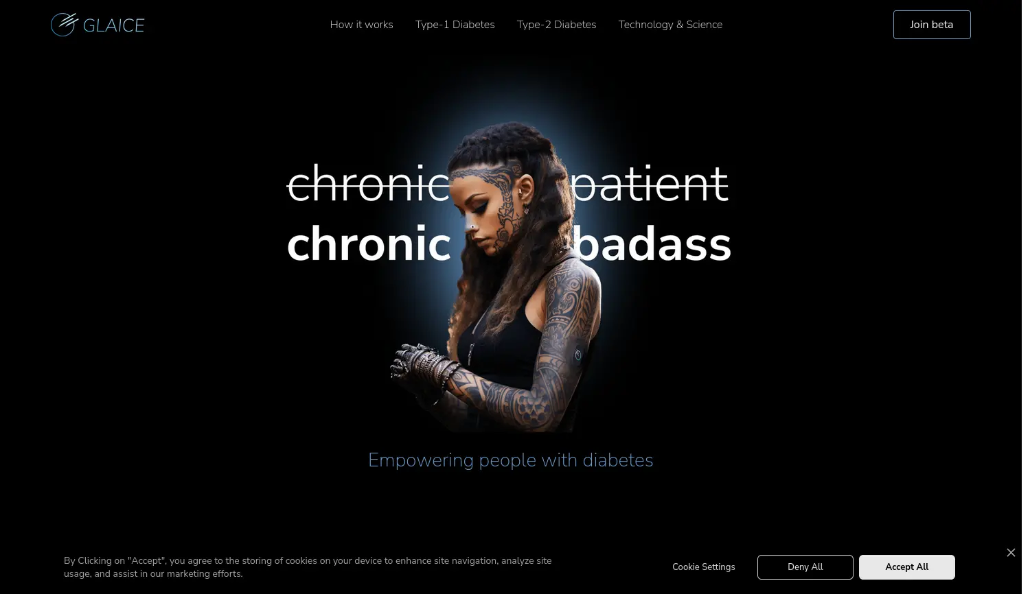 Website der Firma GLAICE Health UG (haftungsbeschränkt)