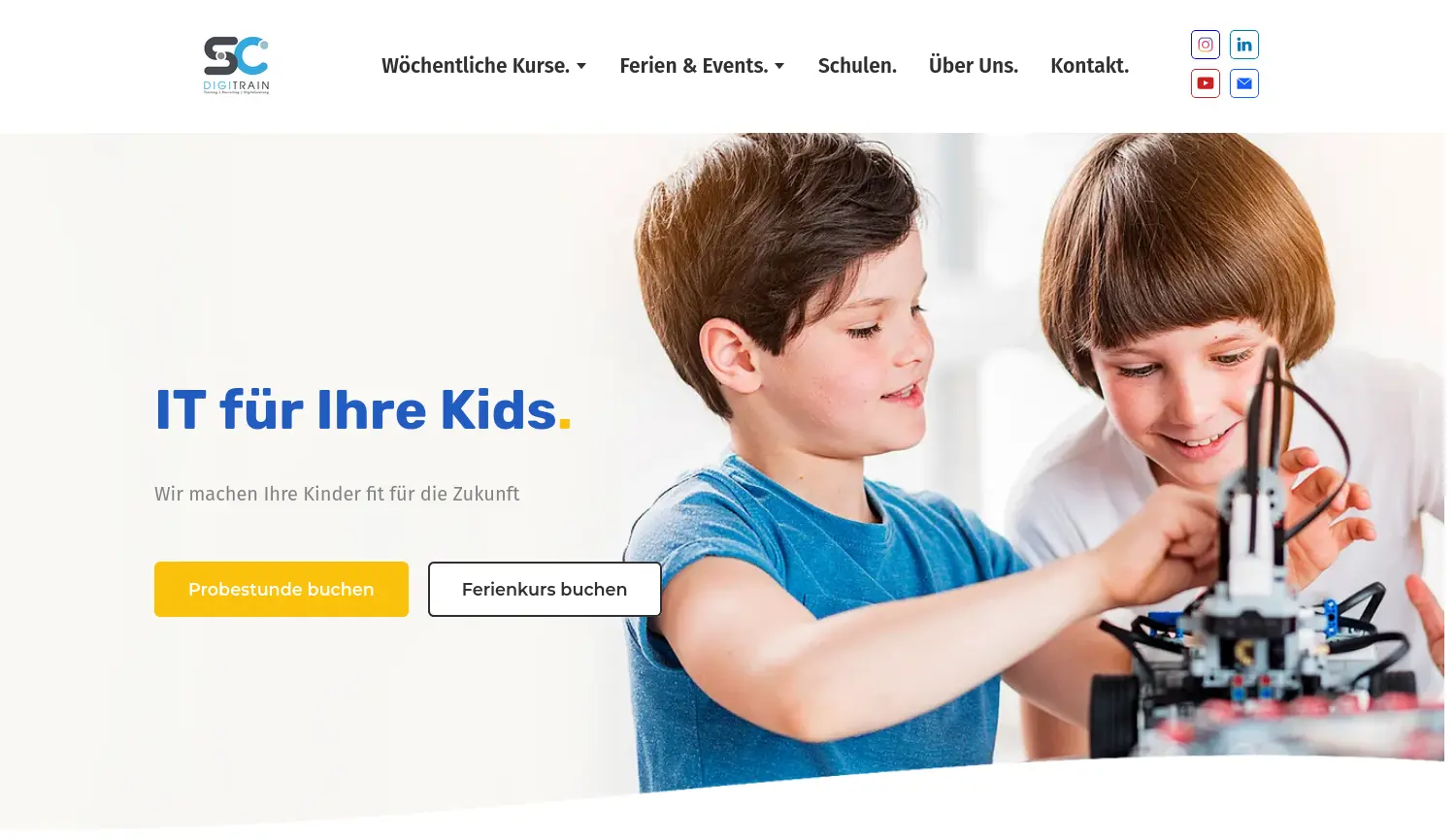 Website der Firma SC-DigiTrain GbR