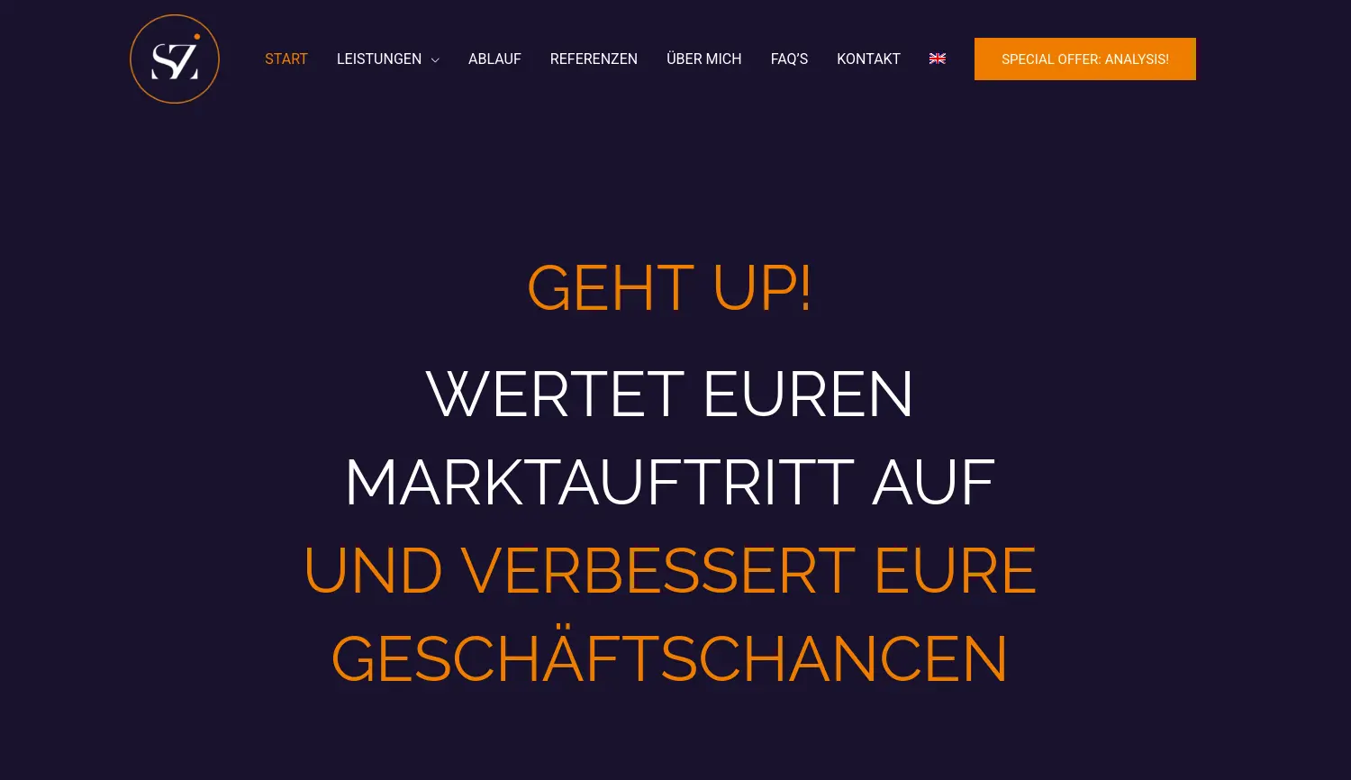 Website der Firma Imre Szerdahelyi - Marketingberatung & Kommunikationsberatung