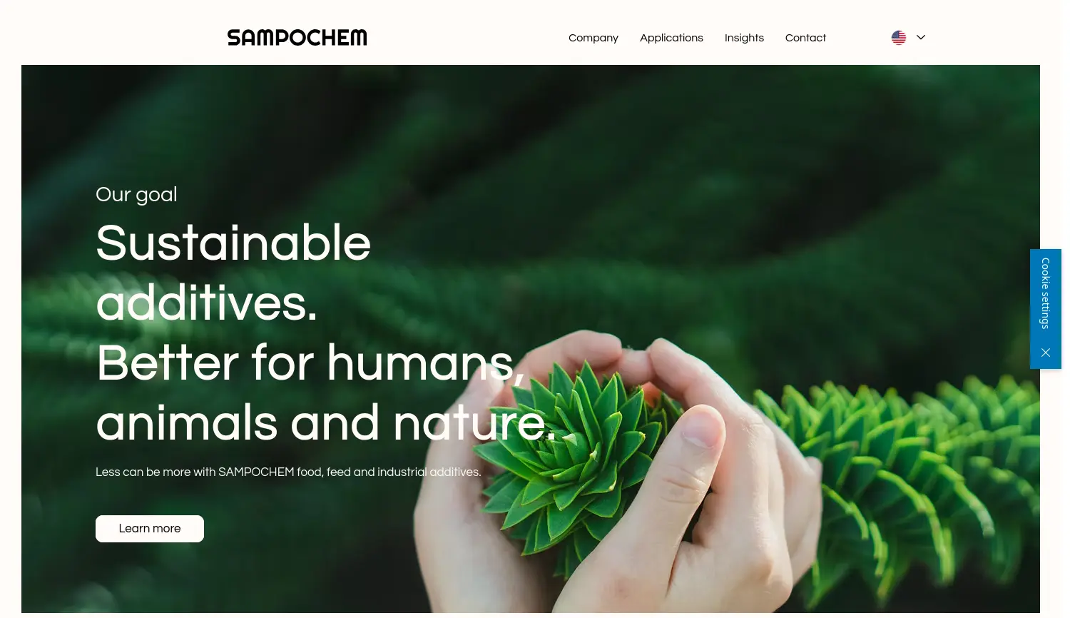 Website der Firma SAMPOCHEM GmbH