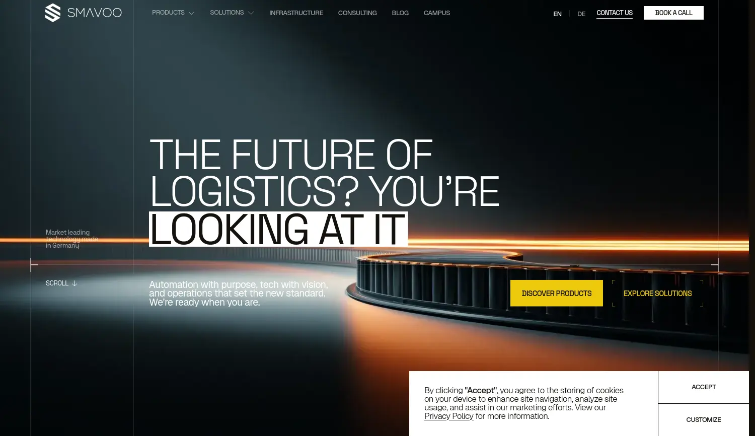 Website der Firma Smavoo