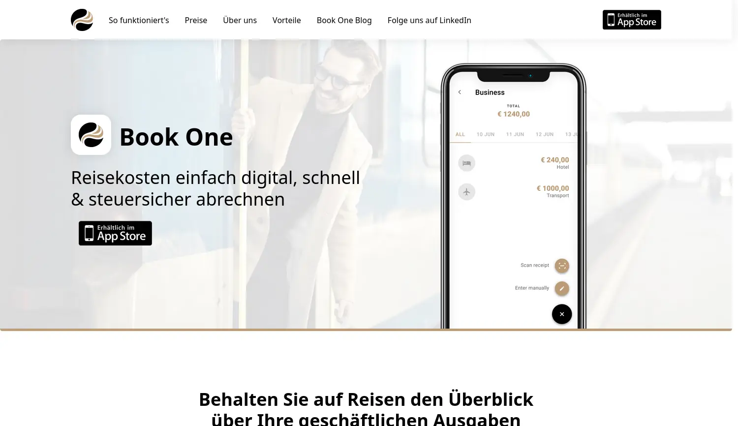 Website der Firma Book One UG (haftungsbeschränkt)
