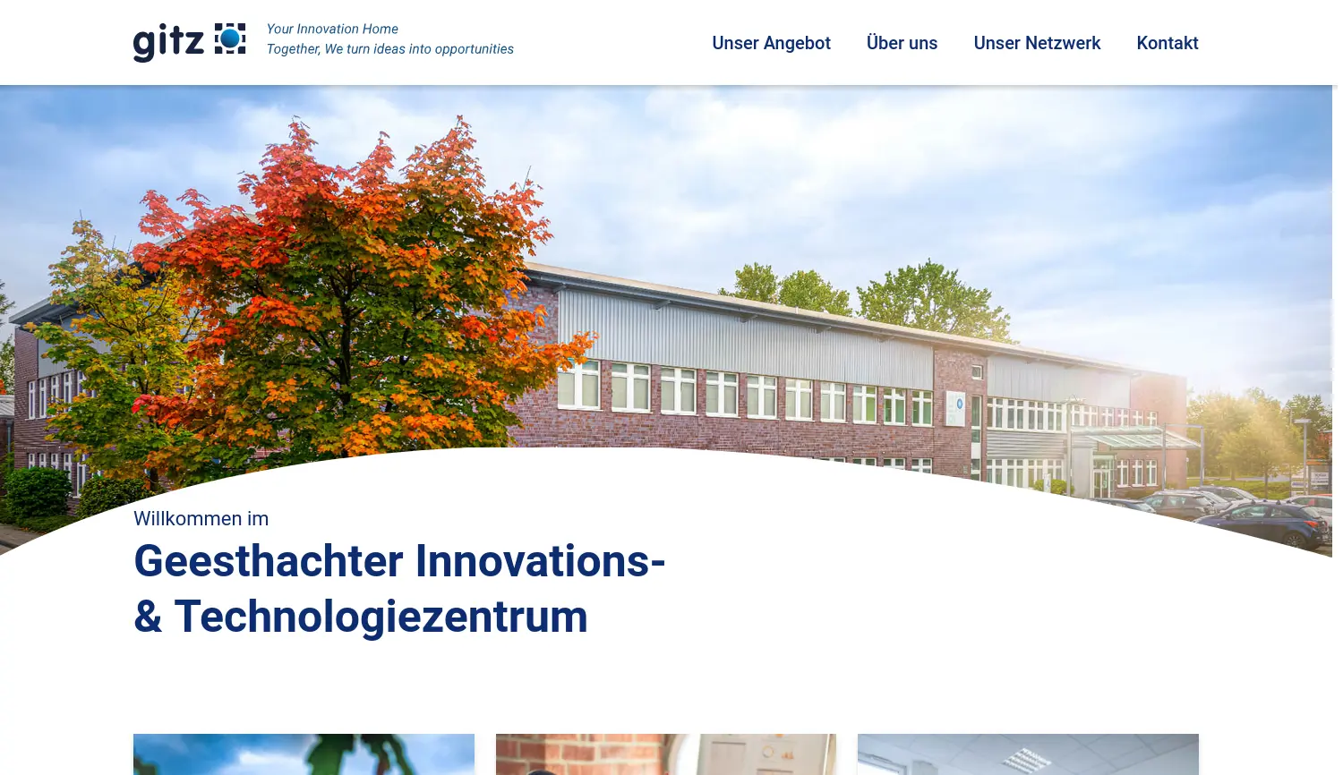 Website der Firma GITZ GmbH