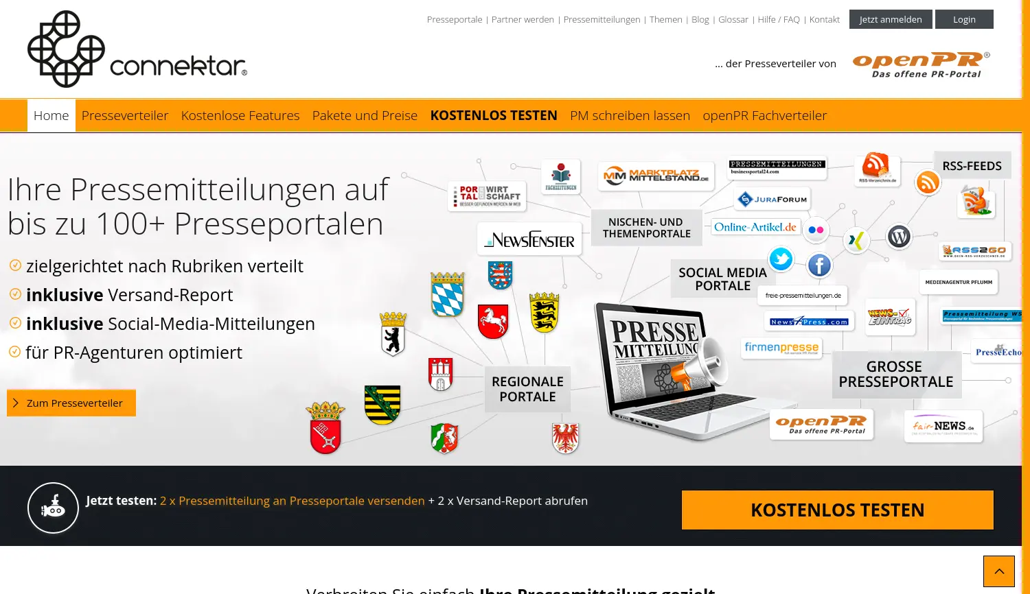 Website der Firma Einbock GmbH