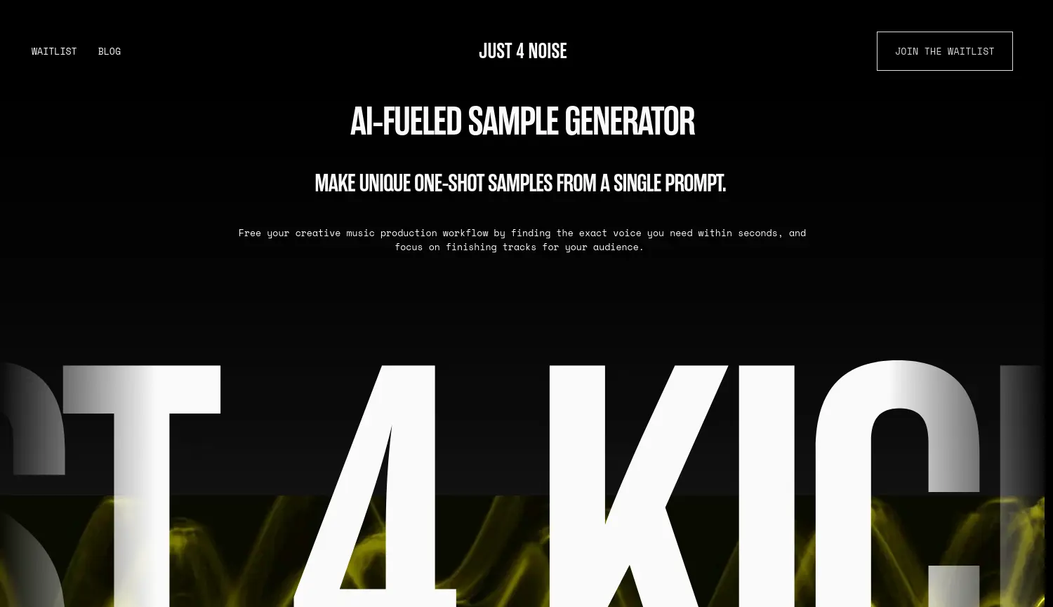 Website der Firma Just 4 Noise