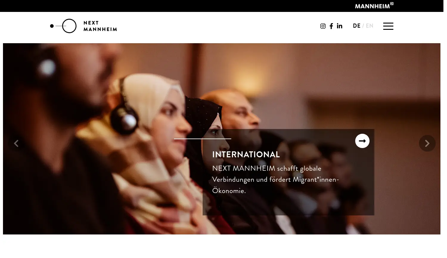 Website der Firma mg: mannheimer gründungszentren gmbh