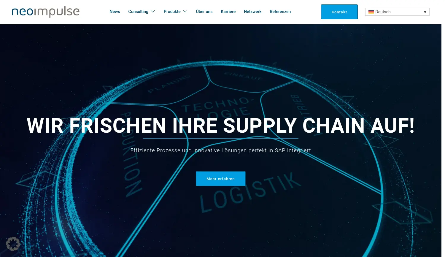 Website der Firma neoimpulse GmbH