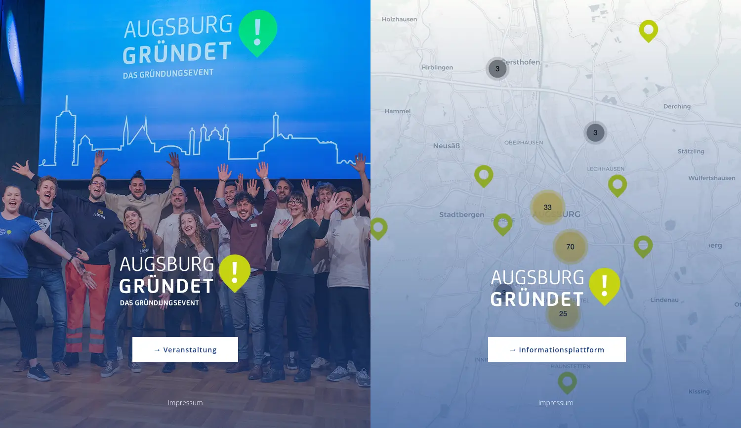 Website der Firma Augsburg gründet!