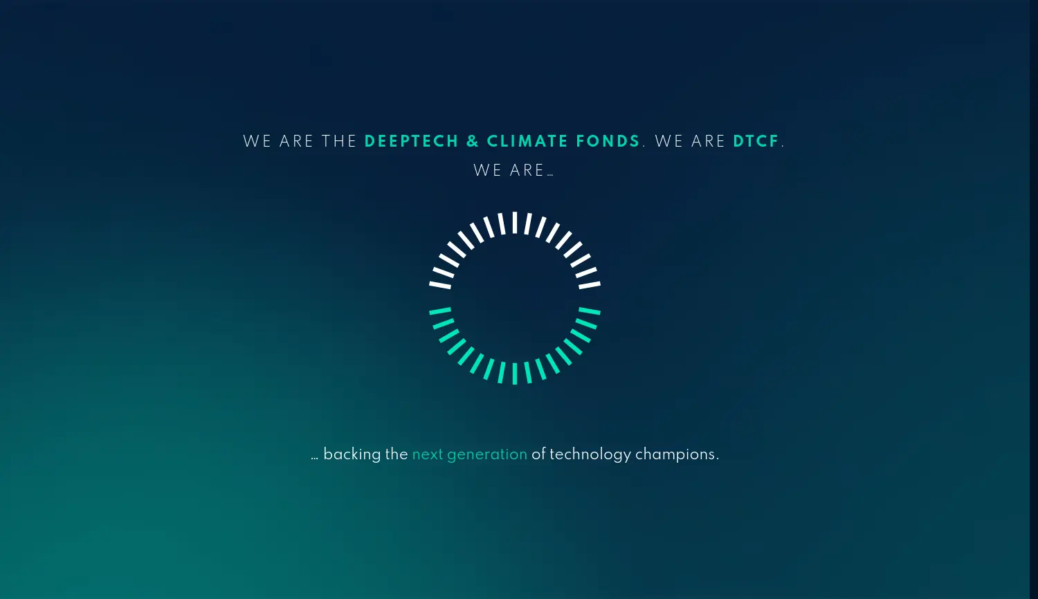 Website der Firma DeepTech & Climate Fonds Management GmbH