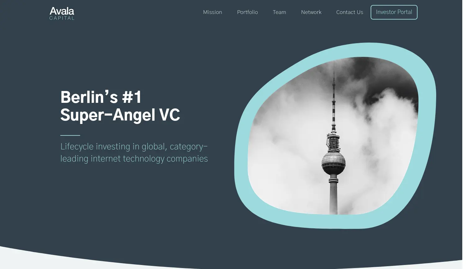 Website der Firma Avala Capital GmbH