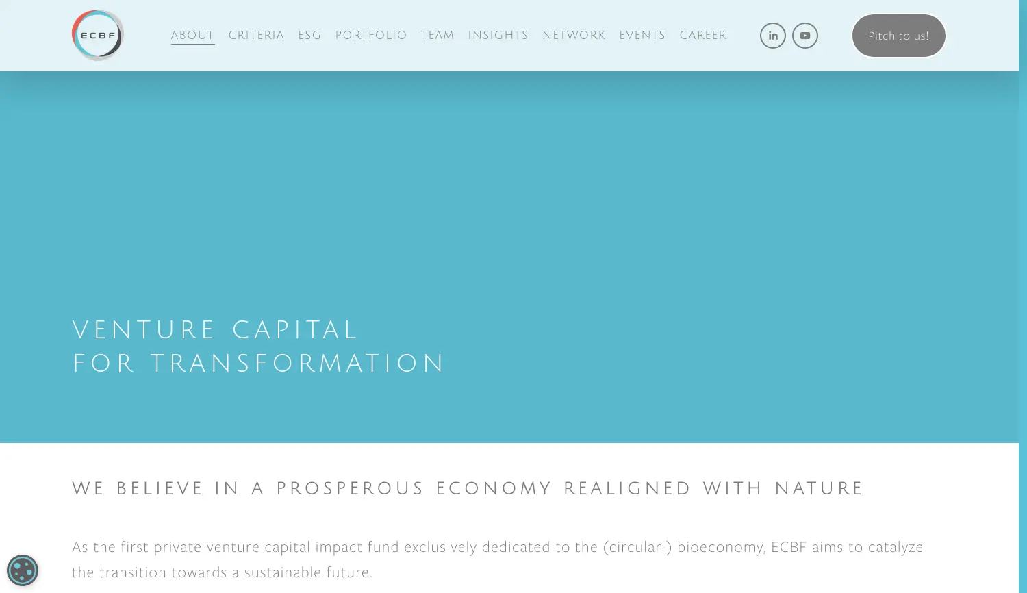 Website der Firma ECBF Management GmbH