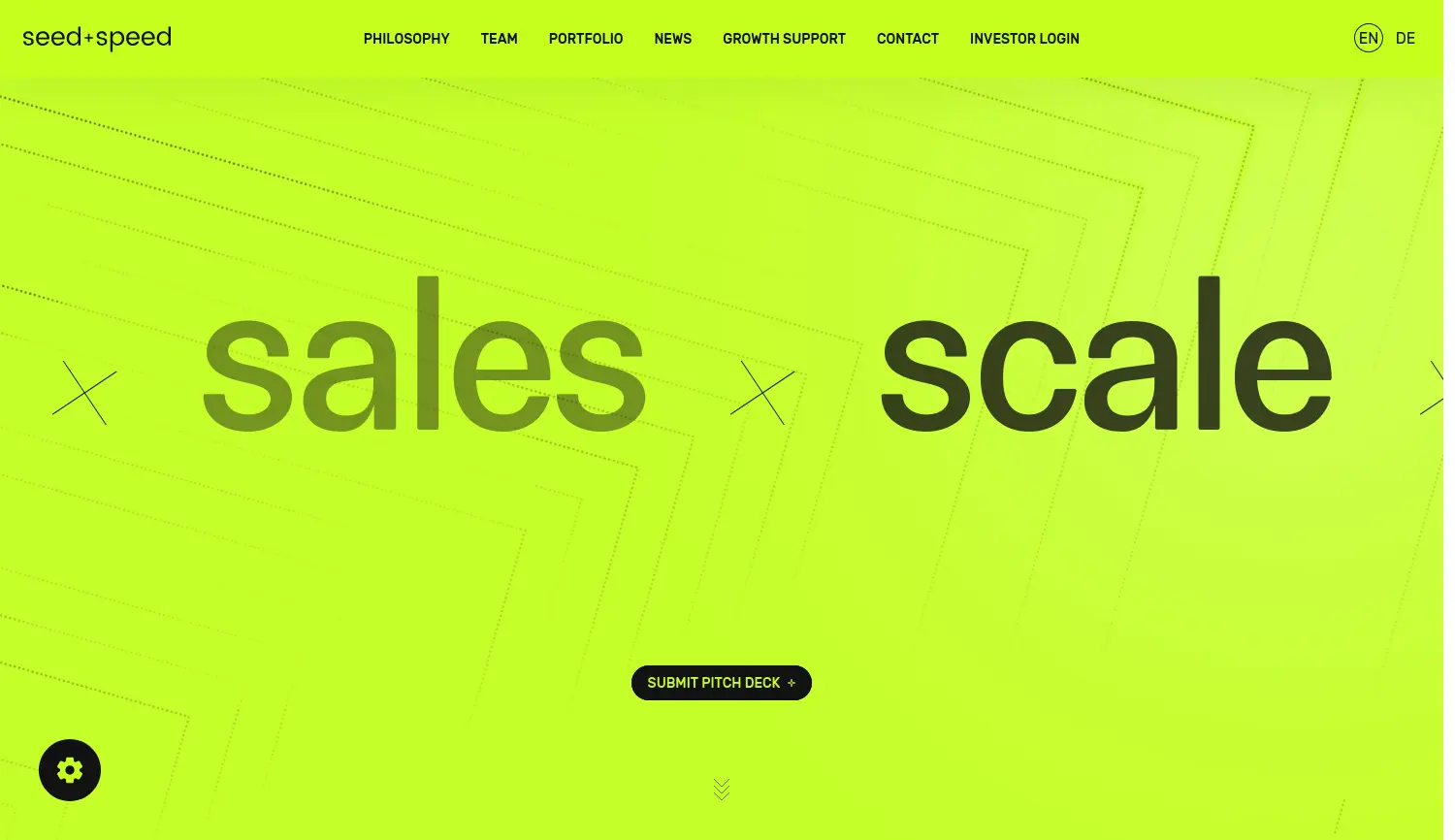 Website der Firma seed + speed Ventures GmbH