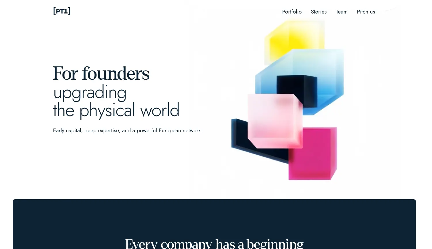 Website der Firma PT1 Fund Management GmbH