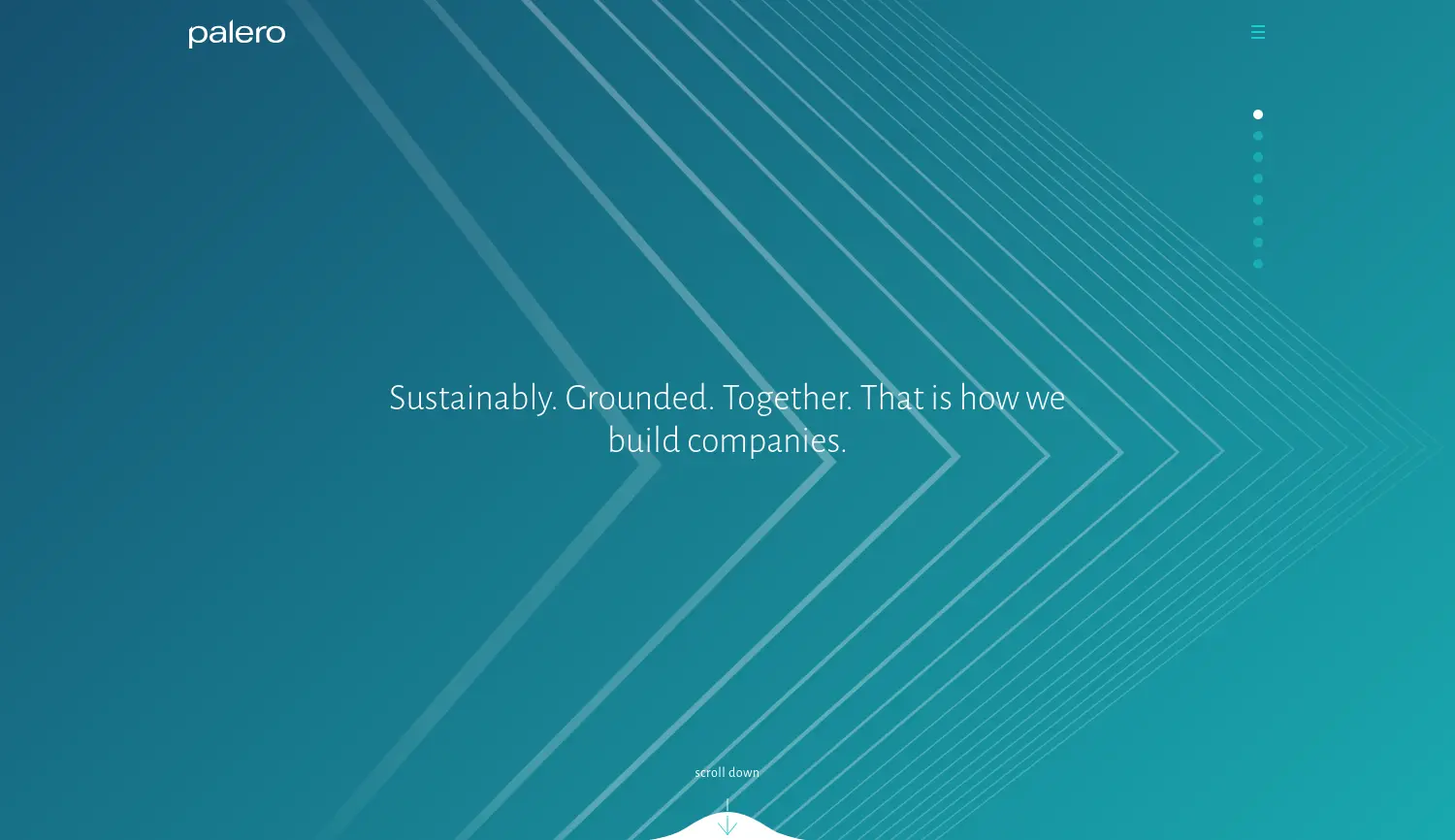 Website der Firma palero capital GmbH