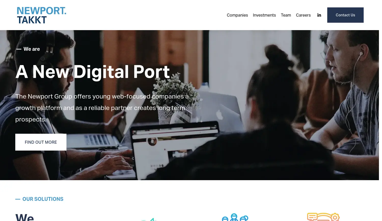 Website der Firma newport.takkt GmbH