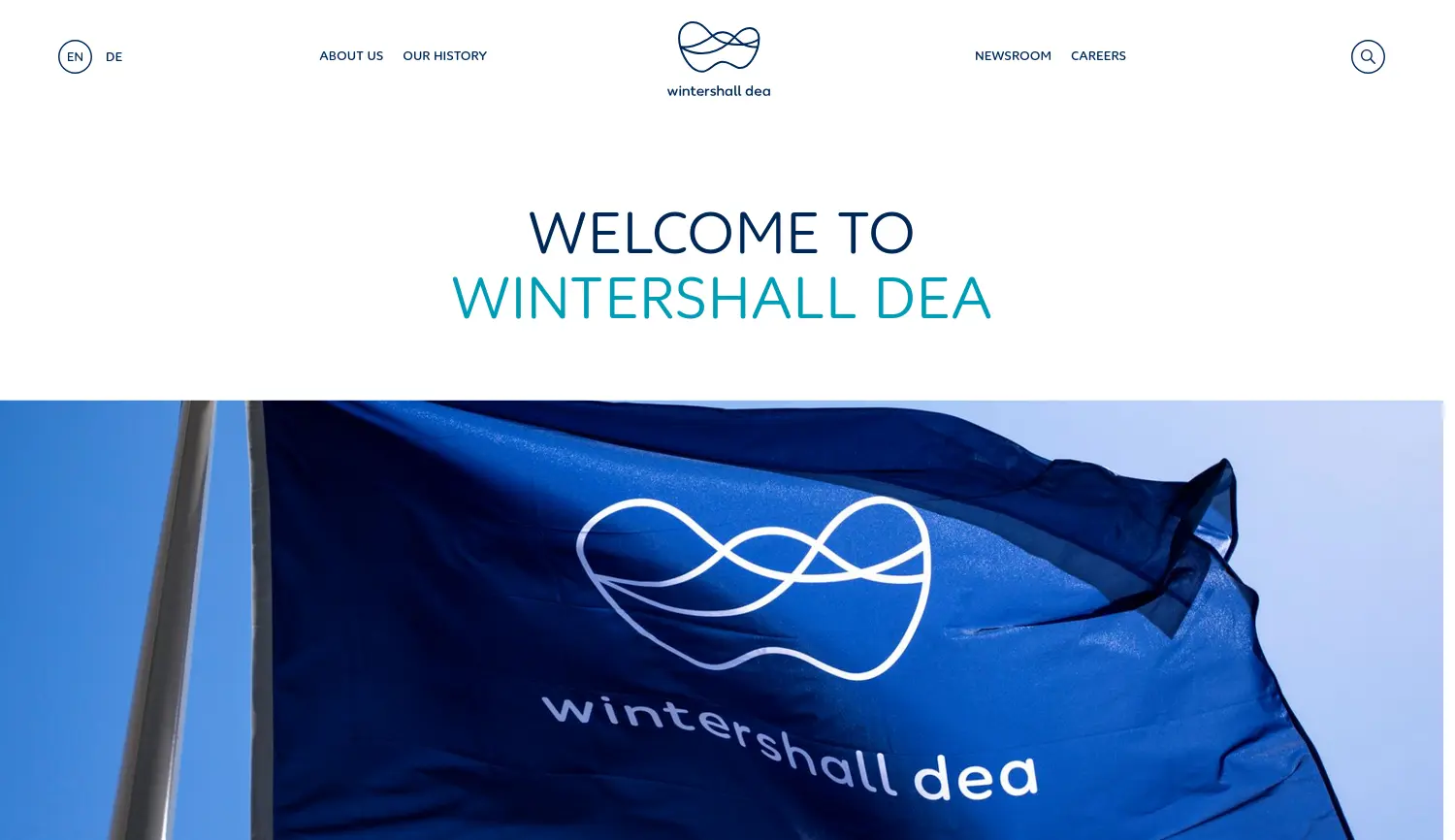 Website der Firma Wintershall Dea GmbH