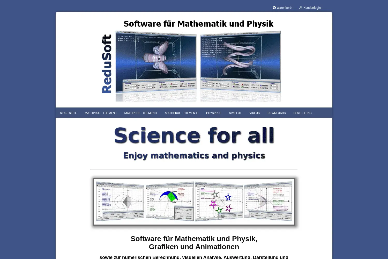 Website der Firma Redusoft Ltd.