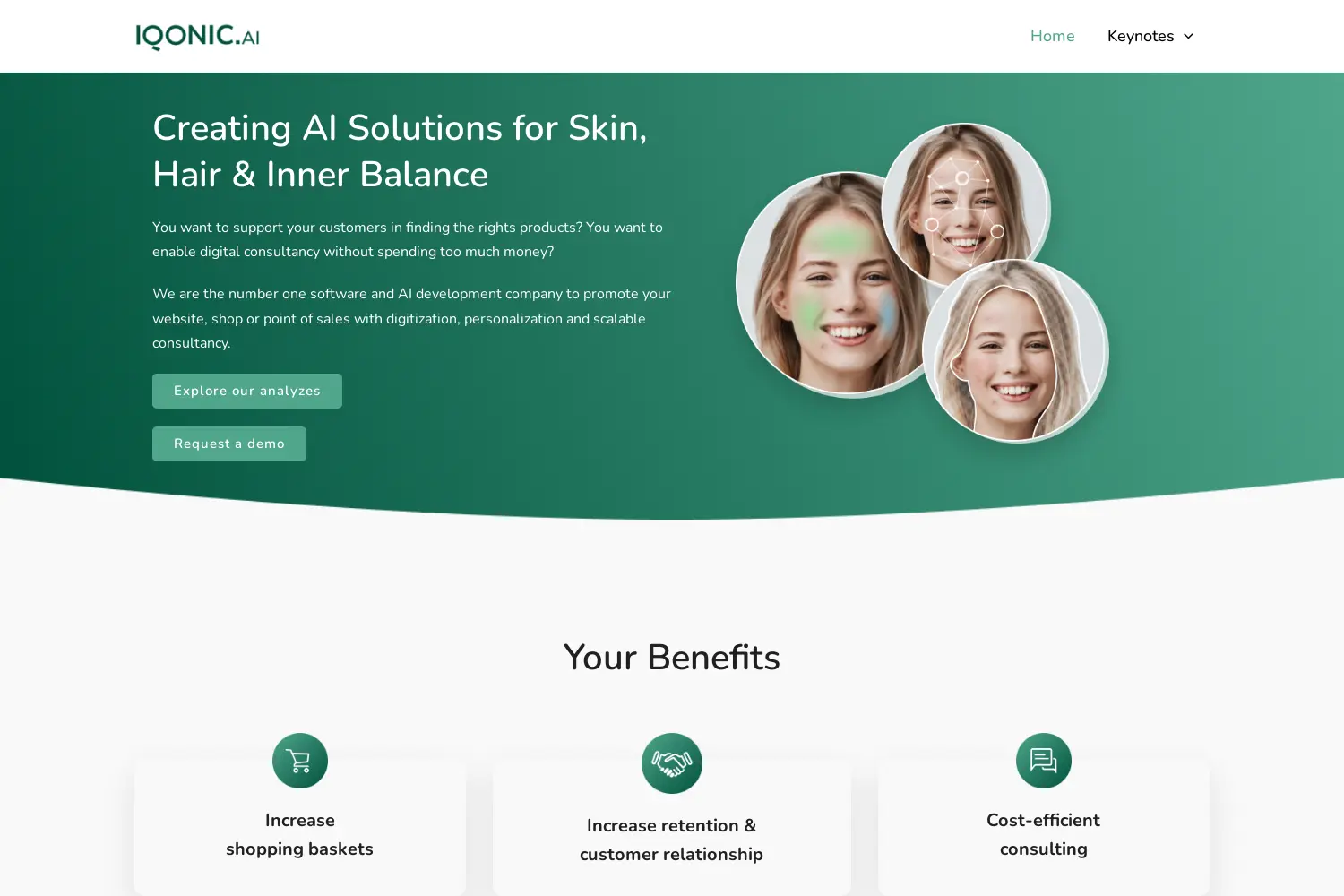 Website der Firma SkinTech Corp. GmbH