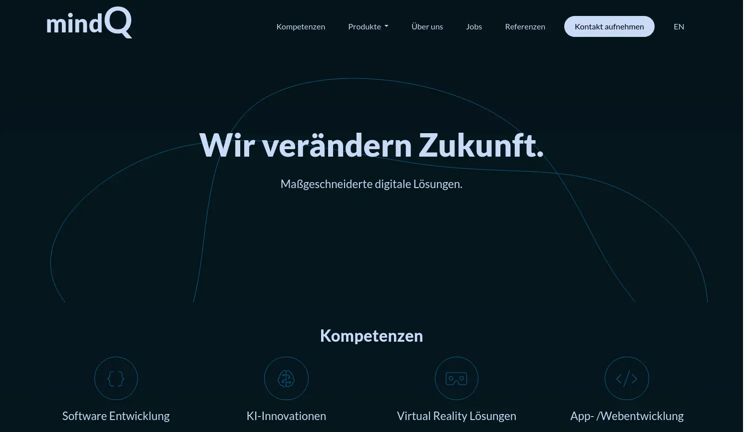 Website der Firma mindQ GmbH & Co. KG