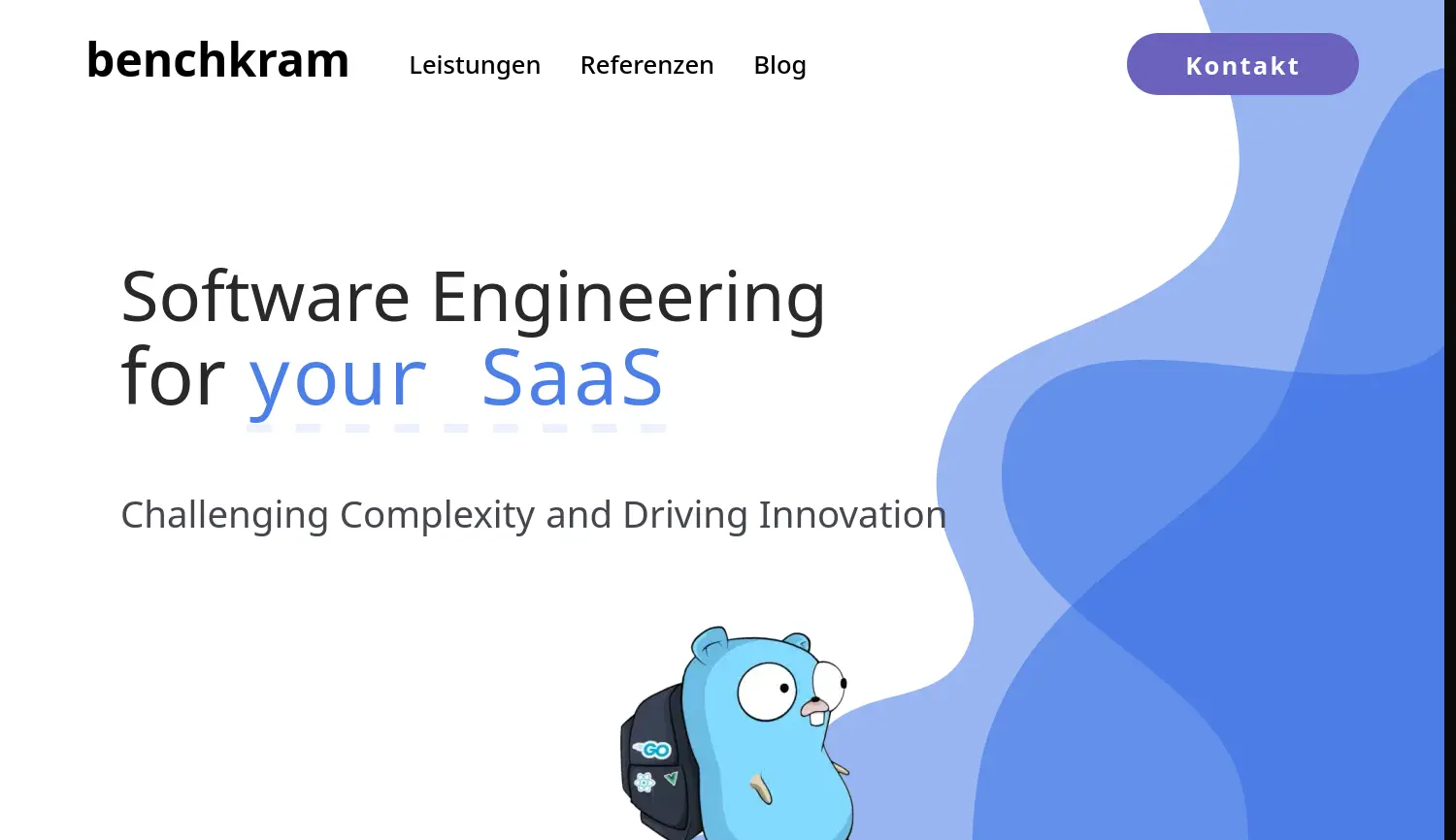 Website der Firma Benchkram Software GmbH