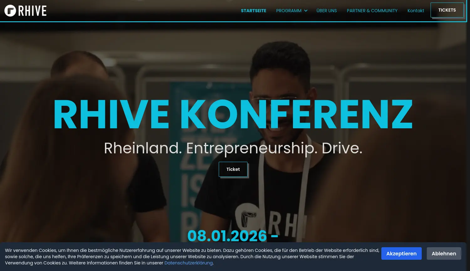 Website der Firma Entrepreneurs Club Cologne e.V.