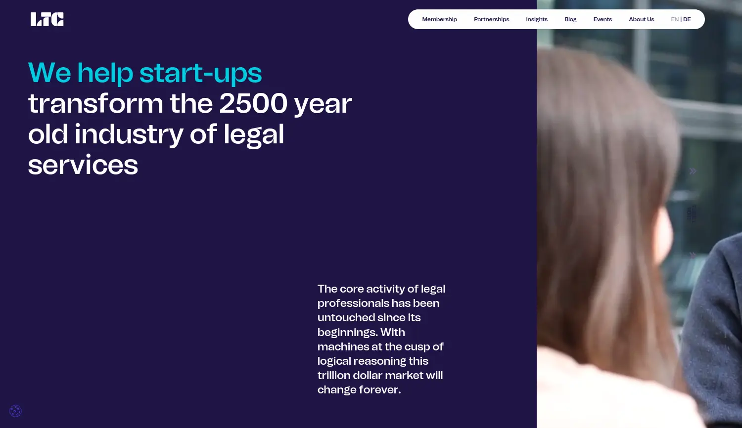 Website der Firma UnternehmerTUM GmbH