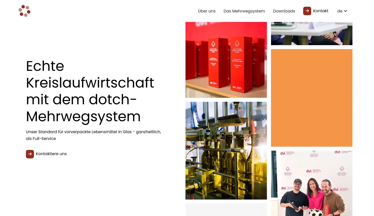 Website der Firma dotch GmbH