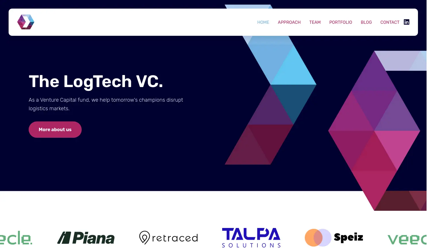 Website der Firma F-LOG Ventures Management GmbH