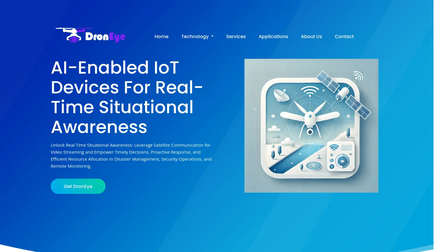 Website der Firma DronEye UG