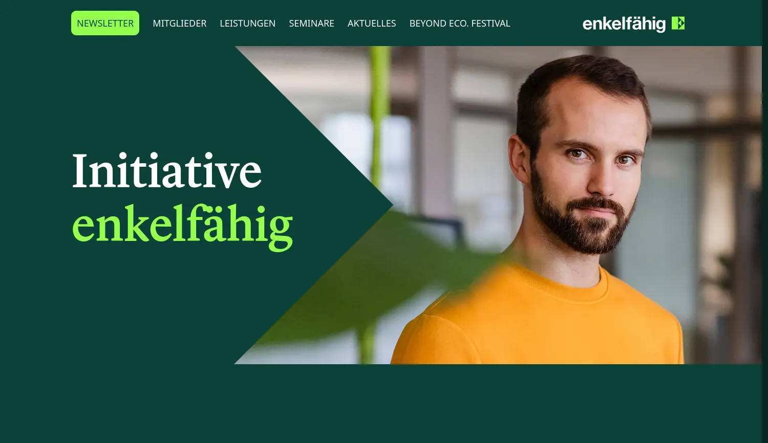 Website der Firma enkelfähig e.V.