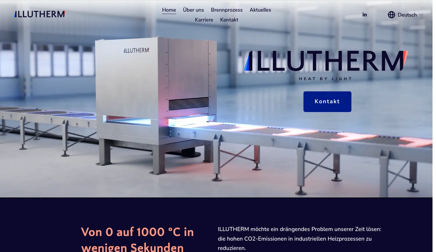 Website der Firma ILLUTHERM GmbH