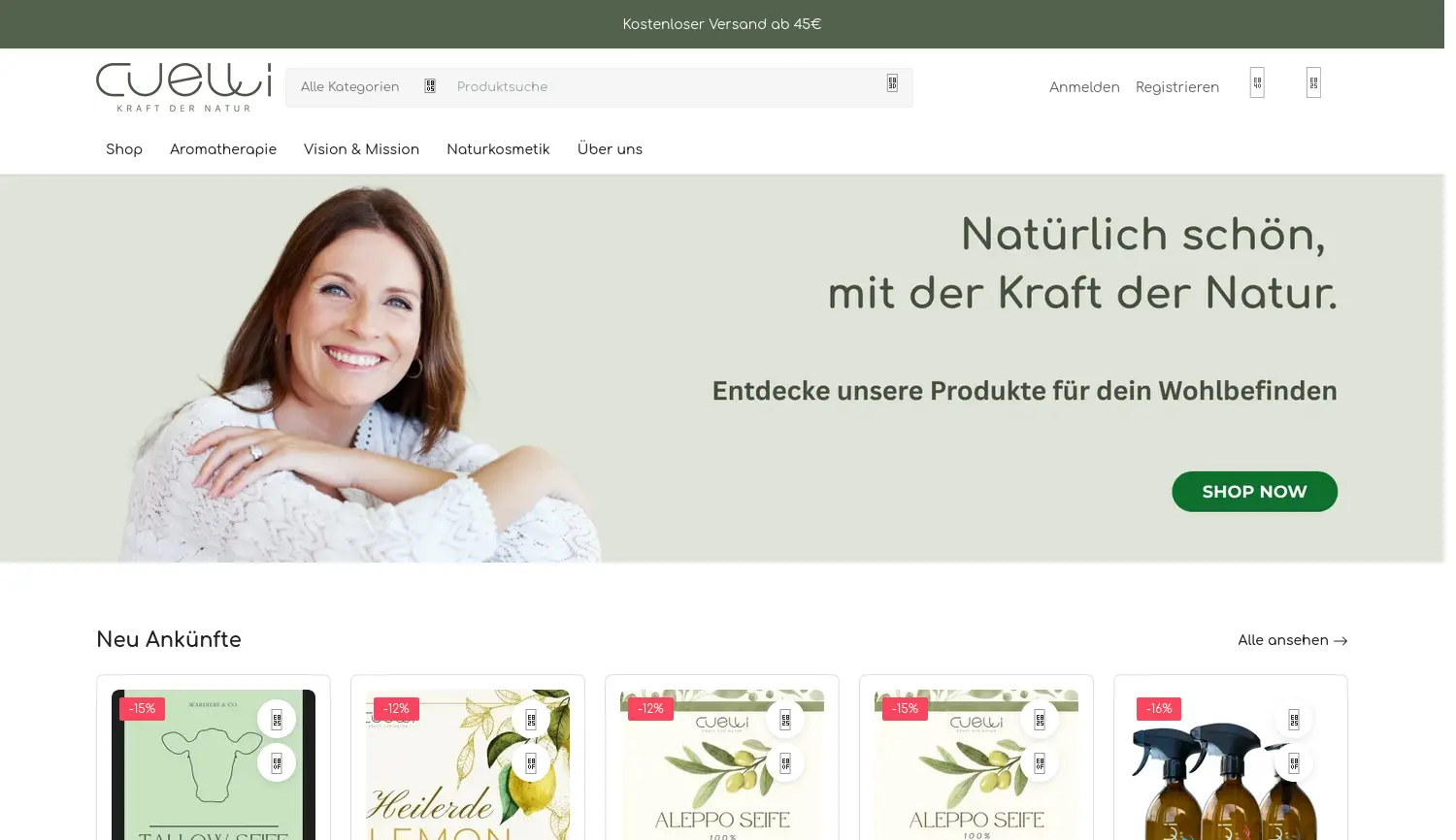 Website der Firma C&G Next Gen. GmbH