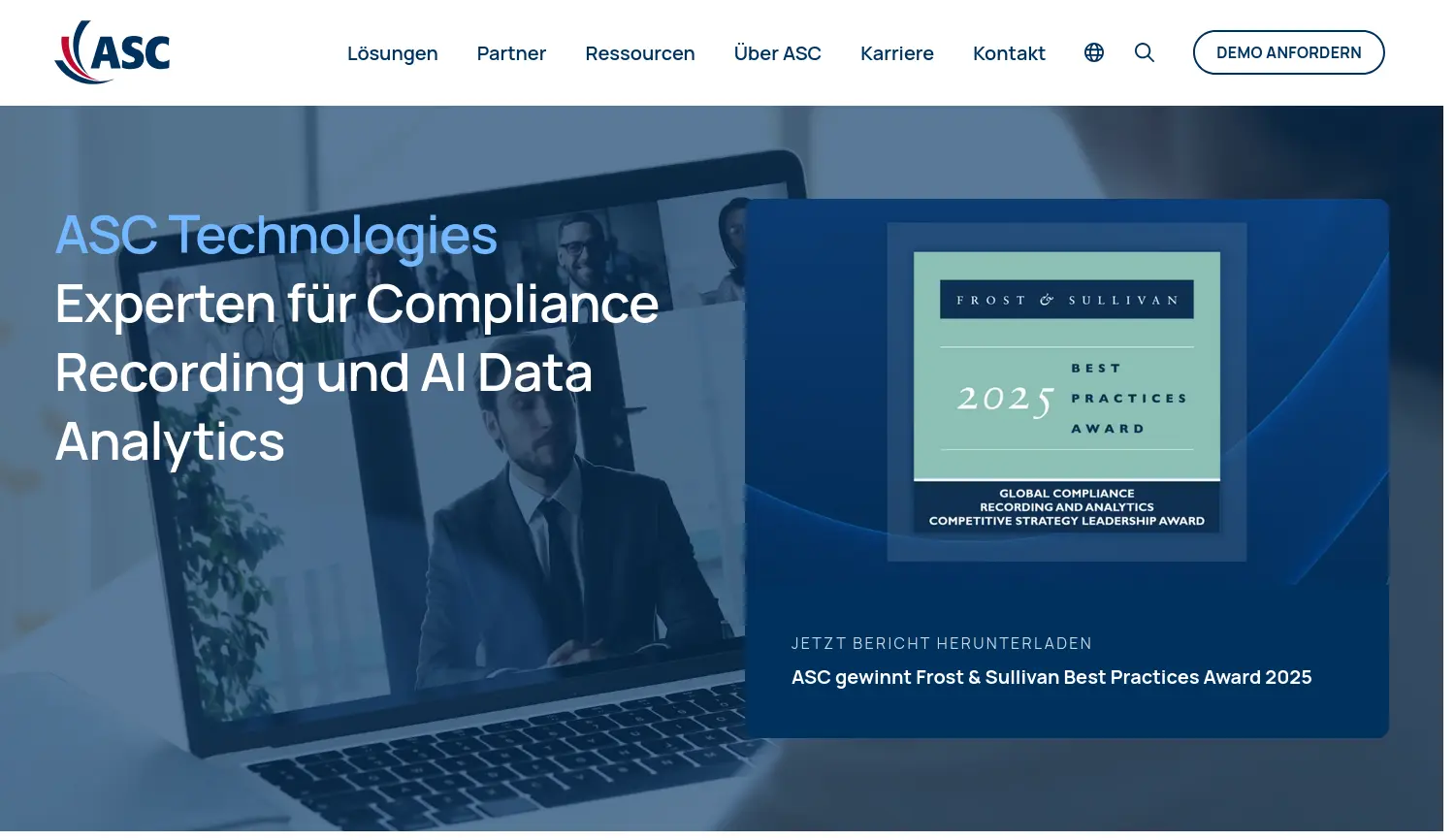 Website der Firma ASC Technologies AG