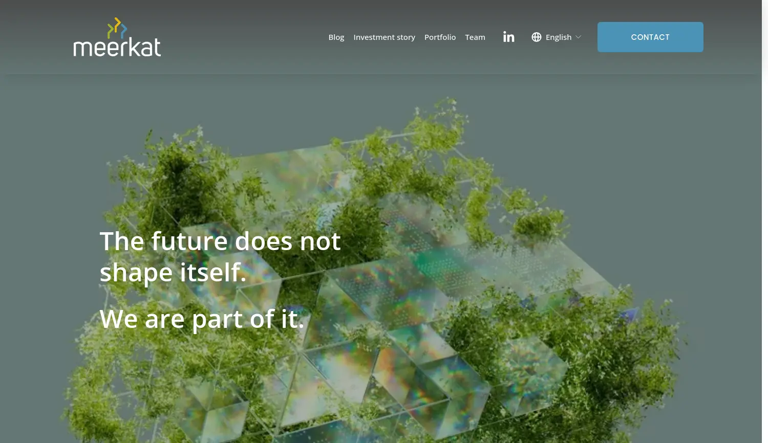 Website der Firma Meerkat Holding GmbH